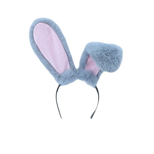 Wambere 1 Stück Haarreif mit Hasenohren Plüsch-Hasenohren Stirnband Kaninchen Ohren Stirnband Hasenohr Zubehör für Ostern Halloween Karneval Mottoparty Karneval Kostüm Zubehör Ostergeschenk,Grau B Wambere 1 Stück Haarreif mit Hasenohren Plüsch-Hasenohren Stirnband Kaninchen Ohren Stirnband Hasenohr Zubehör für Ostern Halloween Karneval Mottoparty Karneval Kostüm Zubehör Ostergeschenk,Grau B von Wambere