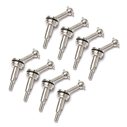 WanShi 8Pcs 2mm Extended Metal CVD Universalgelenkwellengetriebe für K969 K979 K989 P929 1/28 RC Car Upgrade Teile von WanShi