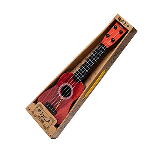 WanShi Kinder Simulation Musik Gitarre Simulierte Holzmaserung Gitarre Instrument Mini Vier Saiten können für die Früherziehung gespielt werden von WanShi
