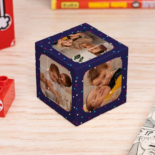 Wanapix | Personalisierter Logikwürfel 3x3 | Drehbares Logikspiel mit den 6 Fotos deiner Wahl | Direkter Druck auf Jede Seite | Klassischer 3x3-Speedcube | Gamer-Design von Wanapix