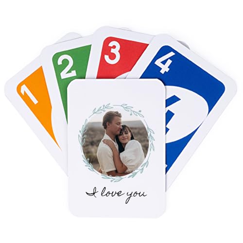 Wanapix | Personalisiertes Kartenspiel mit eigenen Fotos drucken | Kartenspiel Personalisiertes | Original Gesellschaftsspiel | 108 Karten | Für Familien und Kinder | Blumenmuster Wanapix | Personalisiertes Kartenspiel mit eigenen Fotos drucken | Kartenspiel Personalisiertes | Original Gesellschaftsspiel | 108 Karten | Für Familien und Kinder | Blumenmuster von Wanapix