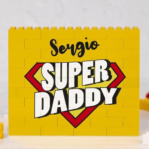 Wanapix | Personalisiertes Klötzchenpuzzle | Kompatibel mit Anderen teinen | Vatertagsgeschenk | Originelles Geschenk | 49 Teile | 13x11cm | Super Daddy Wanapix | Personalisiertes Klötzchenpuzzle | Kompatibel mit Anderen teinen | Vatertagsgeschenk | Originelles Geschenk | 49 Teile | 13x11cm | Super Daddy von Wanapix