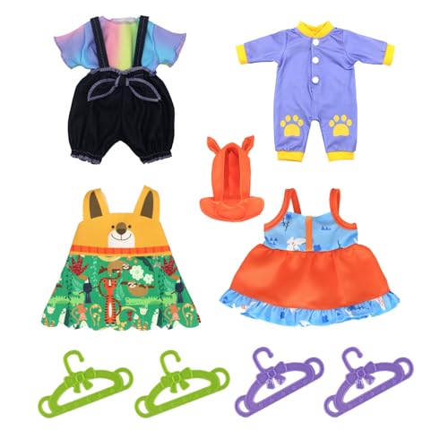 Baby Puppe Kleidung Kompatibel mit Baby neu geboren Kleidung 10-12 Zoll Puppe, Puppe Kleidung für 30-35cm Outfits Süße Baby Puppe Outfits ,Vierteiliges Set zur Erfüllung Ihrer Wünsc Baby Puppe Kleidung Kompatibel mit Baby neu geboren Kleidung 10-12 Zoll Puppe, Puppe Kleidung für 30-35cm Outfits Süße Baby Puppe Outfits ,Vierteiliges Set zur Erfüllung Ihrer Wünsc von WanderGo