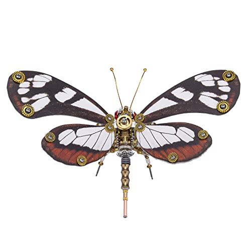 WangSiwe Morpho Metal 3D Model, 150+ Pieces Mechanical Butterfly Diy Metal Model Kit 3D Puzzle Cut Metal Kit Für Kinder Erwachsene/Greta Otto von WangSiwe