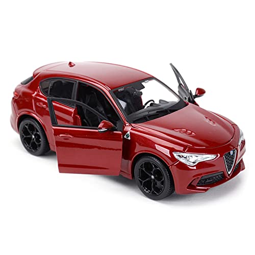 WangXLDD Die-Cast-Fahrzeuge Modellauto aus Druckguss im Maßstab 1:24, kompatibel mit Alfa Romeo Stelvio, Automodellsammlung aus Legierung, Geschenk von WangXLDD