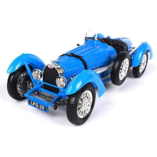 WangXLDD Spielzeugfahrzeuge 1:18 Druckgussauto, kompatibel mit Bugatti 1934 Retro Classic Car Simulation Legierungsautomodell Metalldekoration - Blau von WangXLDD