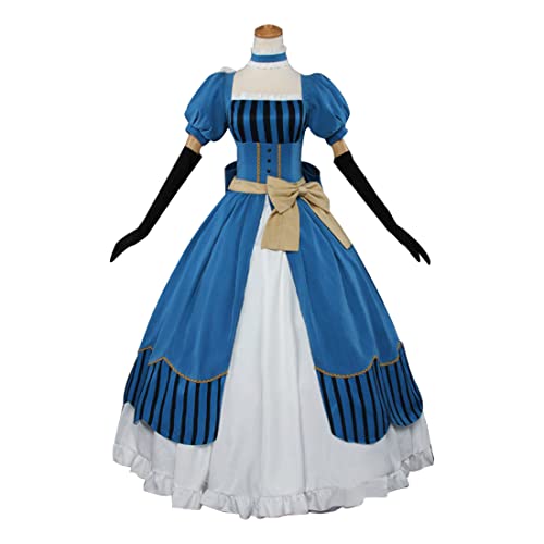 WangYouMan Black Butler Anime Elizabeth Cosplay Maßgeschneiderte Uniform Kostüm (Größe L-L) von WangYouMan