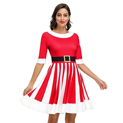 Weihnachtskostüme für Damen, Weihnachtskostüme für Damen, Übergröße, einzigartige Weihnachtskleider für Cosplay, , Familientreffen, Verkleidung, Cosplay, -Zubehör für Weihnachten von Wangduodu