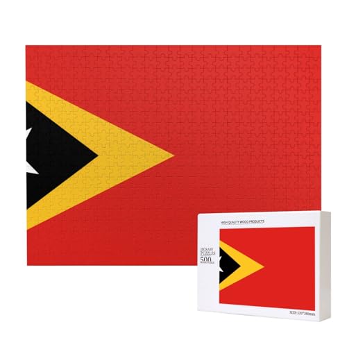 Demokratische Republik Timor-Leste Puzzles für Erwachsene, 500 Teile, Holzpuzzle für Familie, Freunde, Heimdekoration, Wandkunst, 500 x 38 cm von WapNo