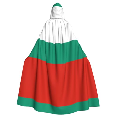 Kapuzenumhang mit bulgarischer Flagge, für Damen und Herren, Halloween-Kostüm, Maskerade, Cosplay, Kostüm, Weihnachten, Party, Robe von WapNo