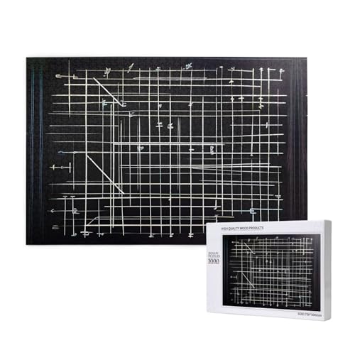 Symbol Formel Puzzles für Erwachsene, 1000 Teile, Holzpuzzle für Familie, Freunde, Heimdekoration, Wandkunst, 29,5 x 50 cm von WapNo