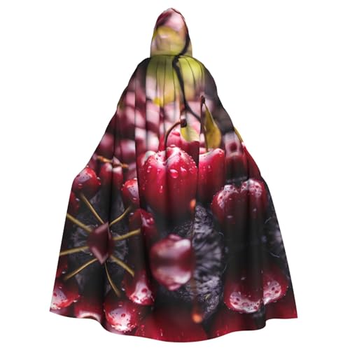 The Cherries Are Falling. Umhang mit Kapuze für Erwachsene, Damen, Herren, Halloween-Kostüm, Maskerade, Cosplay, Kostüm, Weihnachten, Party, Robe von WapNo