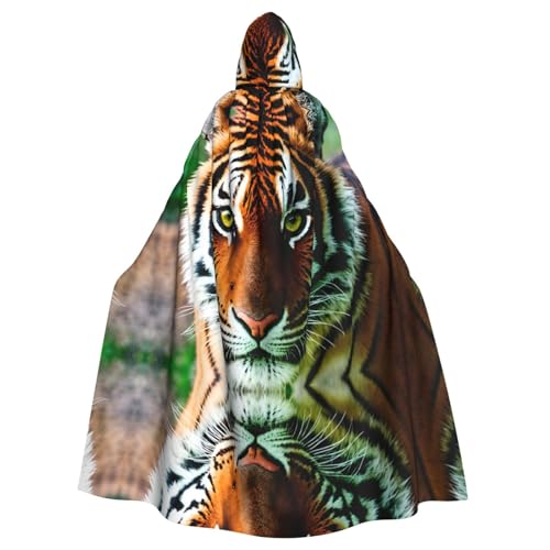 Tiger Kapuzenumhang für Erwachsene für Damen und Herren, Halloween-Kostüm, Maskerade, Cosplay, Kostüm, Weihnachten, Party, Robe von WapNo