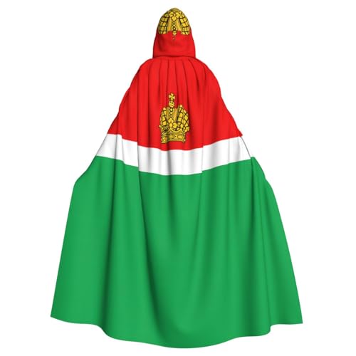 Umhang mit Kapuze für Erwachsene, Motiv: Flagge von Kaluga, für Damen und Herren, Halloween-Kostüm, Maskerade, Cosplay, Kostüm, Weihnachten, Party, Robe von WapNo