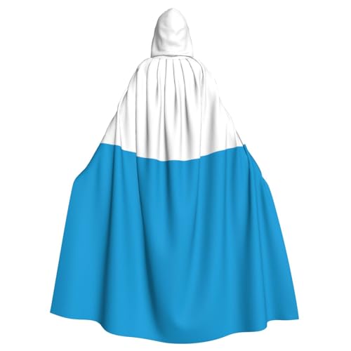 Umhang mit Kapuze und Bayerischer Flagge, für Damen und Herren, Halloween-Kostüm, Maskerade, Cosplay, Kostüm, Weihnachten, Party, Robe von WapNo