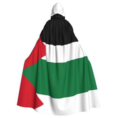 Umhang mit Kapuze und Flagge des Staates Palästina, für Damen, Herren, Halloween-Kostüm, Maskerade, Cosplay, Kostüm, Weihnachten, Party, Robe von WapNo