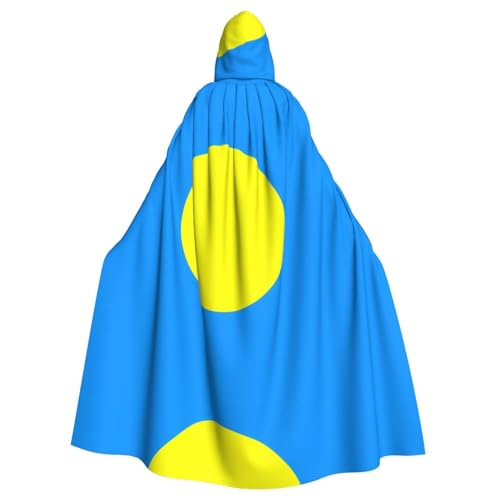 Umhang mit Palaua-Flagge für Erwachsene, mit Kapuze, für Damen und Herren, Halloween-Kostüm, Maskerade, Cosplay, Kostüm, Weihnachten, Party, Robe von WapNo