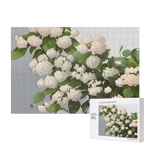 Viburnum Blackhaw Puzzles für Erwachsene, 300 Teile, Holzpuzzle für Familie, Freunde, Heimdekoration, Wandkunst, 15,7 x 27,9 cm von WapNo