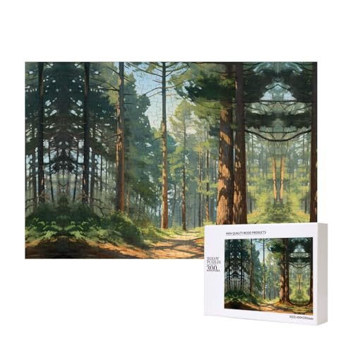 Zeppelin Puzzles für Erwachsene, 300 Teile, Holzpuzzle für Familie, Freunde, Heimdekoration, Wandkunst, 39 x 27 cm von WapNo