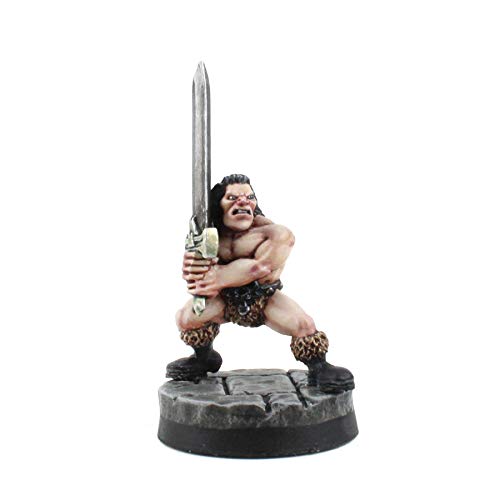 War World Gaming Barbar Held Miniatur Figur für 28 mm Fantasie Wargaming oder Tabletop Rollenspiele von War World Gaming