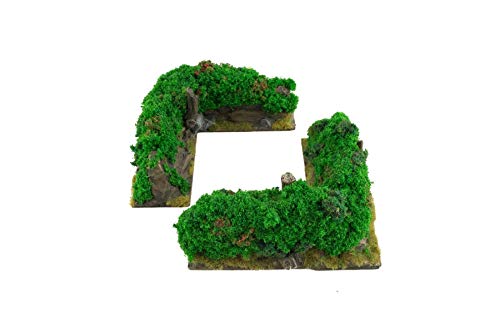 War World Gaming Battle Bocage Eck-Hecke x 2 - 28mm WW2 Tabletop Gelände Modellbau von War World Gaming