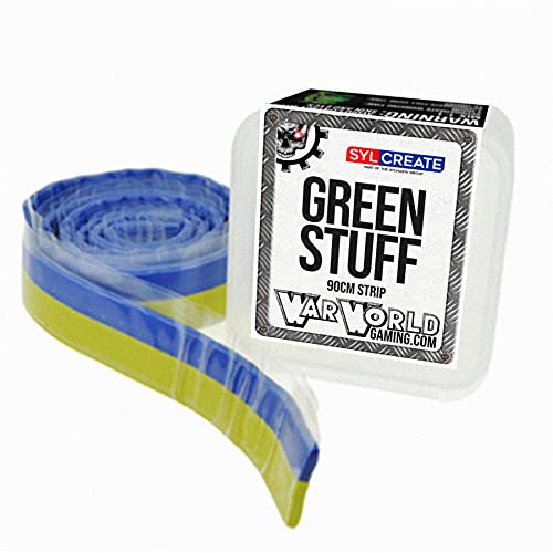 War World Gaming Green Stuff Putty Modellbau Modellierspachtel - 90 cm Streifen mit Wanne von War World Gaming