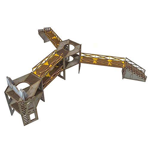 War World Gaming Industry of War Schlachtfeld Kit 2 Unbemalt - 28mm Sci-Fi Industriell Tabletop Wargame Gelände Modellbau Diorama Schlachtfeld Wargaming RPG War World Gaming Industry of War Schlachtfeld Kit 2 Unbemalt - 28mm Sci-Fi Industriell Tabletop Wargame Gelände Modellbau Diorama Schlachtfeld Wargaming RPG von War World Gaming