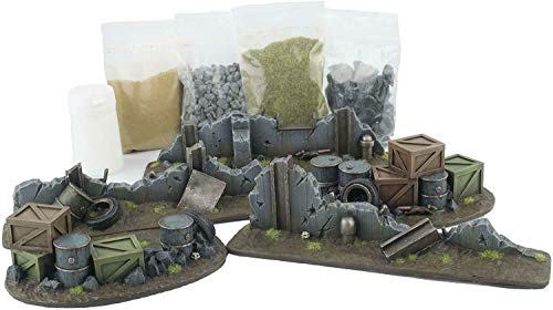 War World Gaming War Torn City Schlachtfeld Set und Landschaft Materialien - 28mm Heroisch Sci-Fi Wargame Terrain Tabletop Gelände Geländebau Zombie Post-Apokalyptisch Walking Dead von War World Gaming