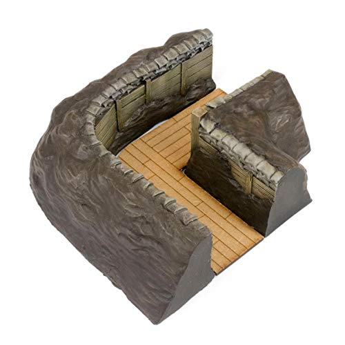 War World Gaming World at War Grabenkrieg-System Eck-Schützengraben Set - 28mm WW1 Tabletop Spiele Gelände Modellbau Diorama Schlachtfeld Miliar Kriegführung War World Gaming World at War Grabenkrieg-System Eck-Schützengraben Set - 28mm WW1 Tabletop Spiele Gelände Modellbau Diorama Schlachtfeld Miliar Kriegführung von War World Gaming