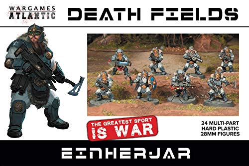 Wargames Atlantic Death Fields – Einherjar Infanterie (24 Figuren), mehrteilige Hartplastik-Figuren (schlagfestes Polyester), 28 mm von Wargames Atlantic