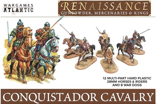 Wargames Atlantic, Conquistador Cavallerry, 28 Miniaturen von Wargames Atlantic