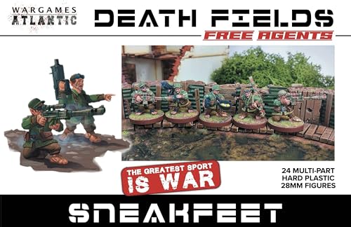 Wargames Atlantic, Death Fields: SneakFeet (24 mehrteilige Hartplastik-Figuren, 28 mm) von Wargames Atlantic