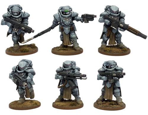 Wargames Atlantic, Iron Core, Valkir Heavy Troopers, 12 x 28 mm Hartplastik-Minifiguren von Wargames Atlantic