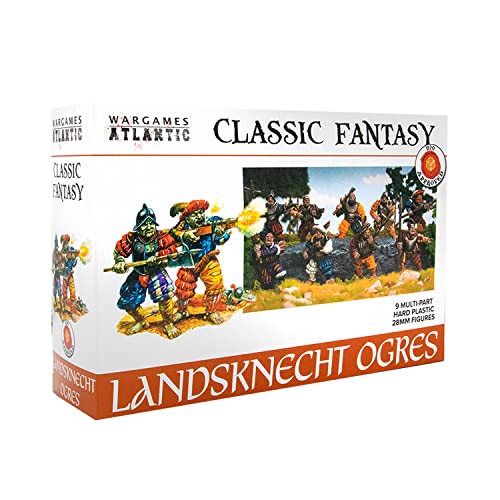 Wargames Atlantic - Classic Fantasty - Landsknecht Oger (9 mehrteilige Hartplastikfiguren) von Wargames Atlantic