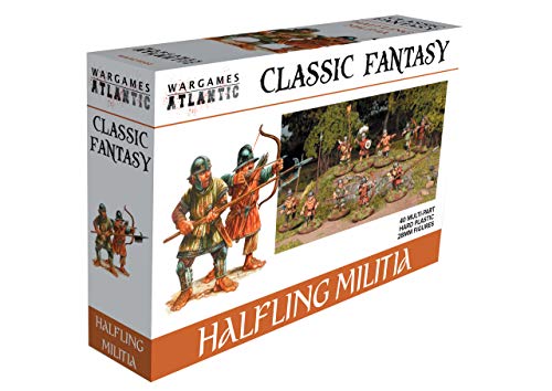 Wargames Atlantic Classic Fantasy Halfling Militia (40 mehrteilige Hartplastik-Figuren, 28 mm) von Wargames Atlantic