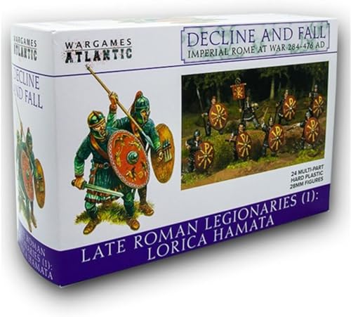 Wargames Atlantic - Rückgang und Fall: Kaiserliches Rom im Krieg - Spätrömische Legionäre Lorica Hamata (24 28 mm mehrteilige Hartplastikfiguren) von Wargames Atlantic