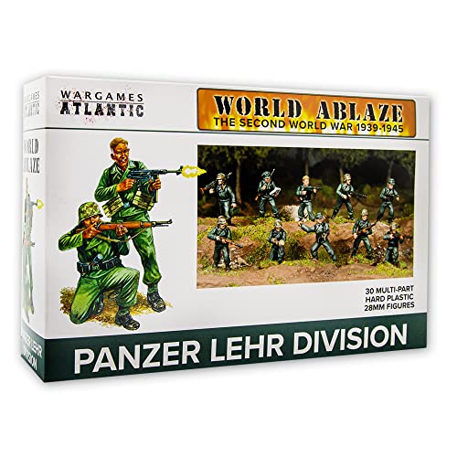 Wargames Atlantic World Ablaze - Der Zweite Weltkrieg 1939-1945: Deutsche Panzer-Lehr-Division (30 mehrteilige Hartplastik-Figuren, 28 mm) von Wargames Atlantic