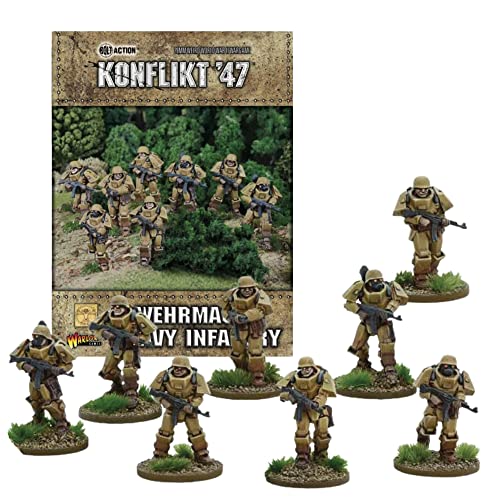 Warlord Games Konflikt '47 German Heavy Infantry Warlord Games Konflikt '47 German Heavy Infantry von Wargames Delivered