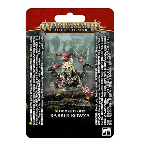 Games Workshop - Age of Sigmar - Gloomspite Gitz: Rabble-Rowza, Schwarz von Warhammer Age of Sigmar