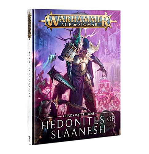 Warhammer Age of Sigmar Hedonites of Slaanesh Battletome (Deutsch, Karton, 168+ Jahre, 1 stück, Fantasy, Dark, Mythical, Regelbuch, Miniaturen, Brettspiel) von Warhammer