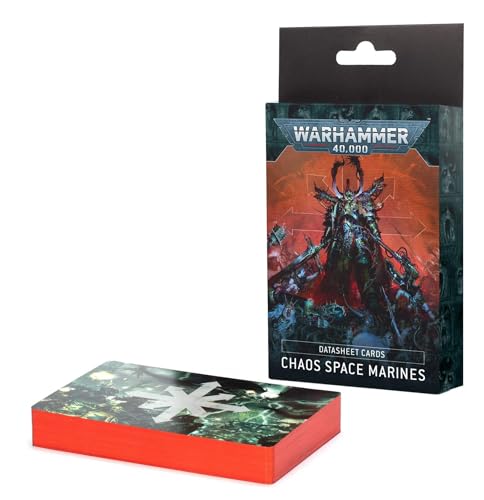 Warhammer Games Workshop 40.000 - Datenblatt Cards: Chaos Space Marines von Warhammer