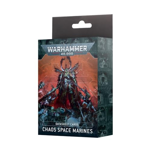 Warhammer Games Workshop 40.000 - Datenblatt Cards: Chaos Space Marines von Warhammer