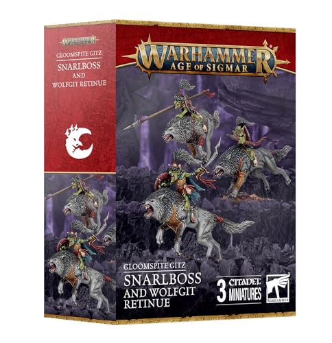 Warhammer - Age of Sigmar - Gloomspite Gitz: Snarlboss und Wolfgit Retinue (Games Workshop) von Warhammer