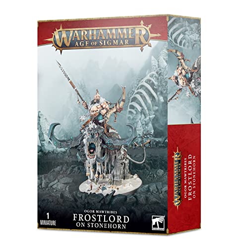 Warhammer AoS - Ogor Mawtribes Tyran du Givre sur Mastauroc von Warhammer