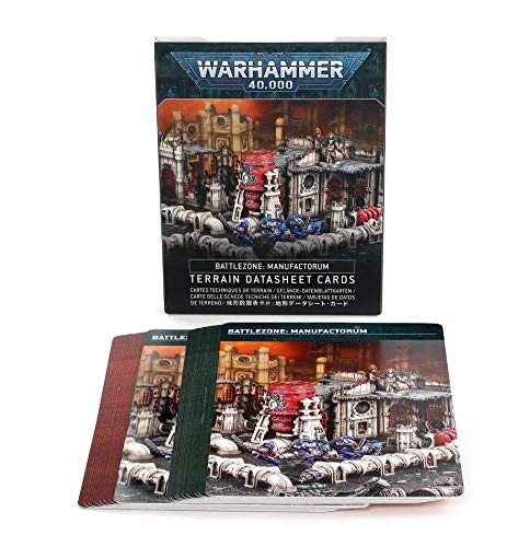 Warhammer: Manufactorum Terrain Datasheet Cards - Karton, 120+ Jahre, Fantasy, 1 Count, German, Tabletop Game Cards von Warhammer