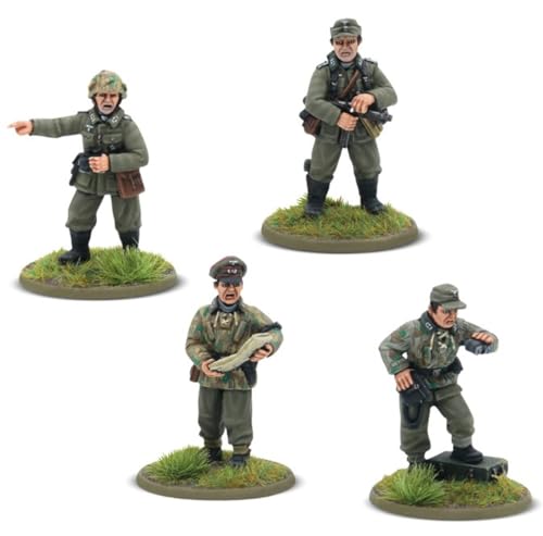 Bundeswehr Zugkommandanten - 28 mm große Miniaturen für Bolzenaktion, sehr detaillierte Miniaturen aus dem 2. Weltkrieg für Tisch-Kriegsspiele von Warlord Games