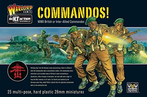 Commandos! Britische oder Alliierte Kommandos - Tabletop Figuren von Warlord Games