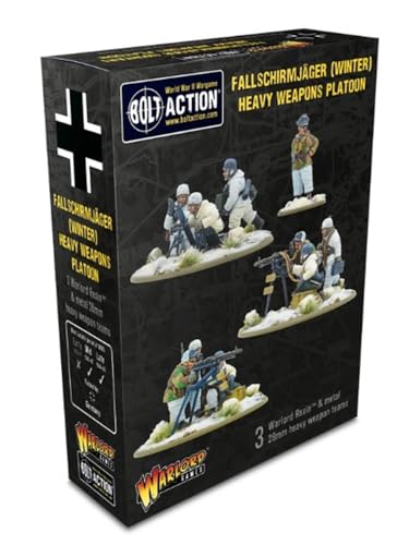 Deutscher Fallschirmjager Winter Heavy Weapon Platoon - 28mm Scale Miniatures for Bolt Action Highly Detailed World War 2 Miniatures von Warlord Games