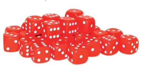 Dice - 30 Red D6 10mm by Warlord Games von Warlord Games