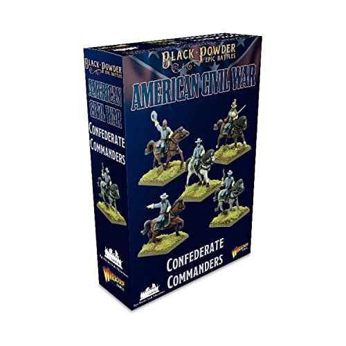 Warlord Games Confederate Commanders – Epische Miniaturen für Schwarzpulver detaillierte amerikanische Bürgerkrieg-Miniaturen für Tischwargaming von Warlord Games